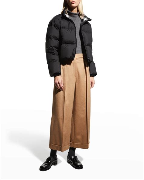 burberry alsham cropped puffer jacket|Burberry Alsham Cropped Logo Puffer Jacket .